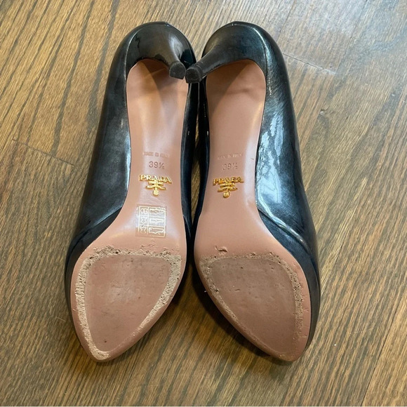 Prada Patent Leather Platform 4 inch Heel Pumps - Picture 13 of 14